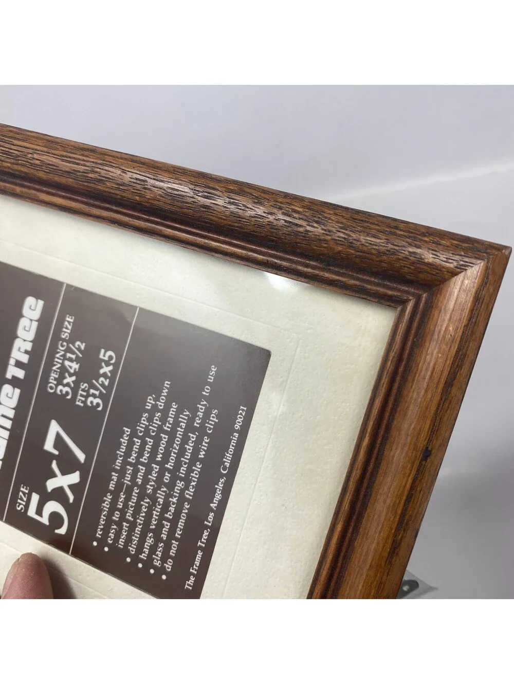 Vintage The Frame Tree Wood Picture Frame 5x7 NOS